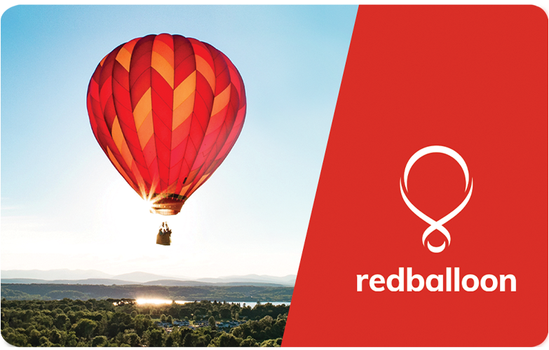 Red balloon gift card