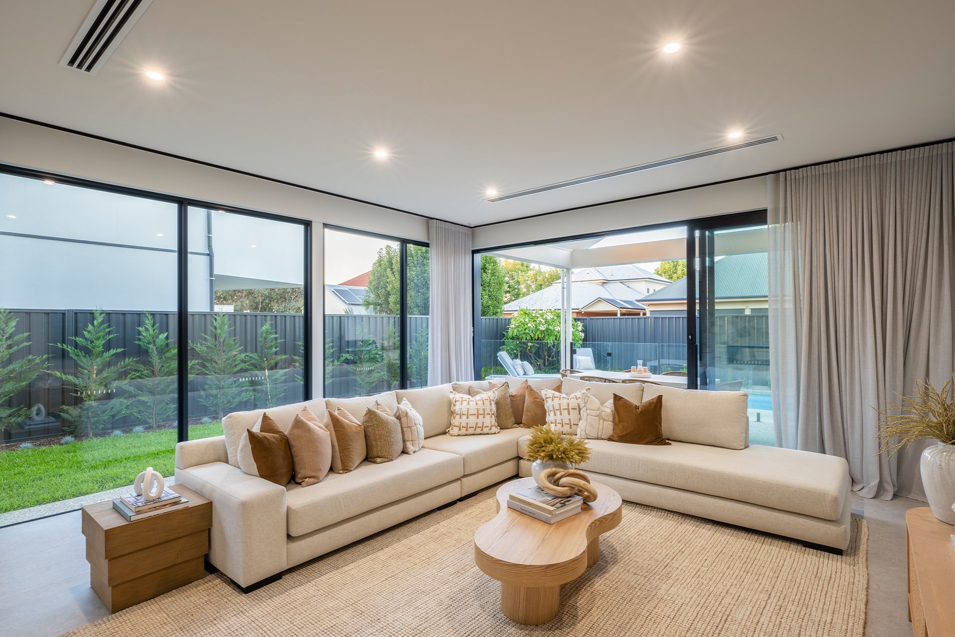 Living Room of the grand prize home